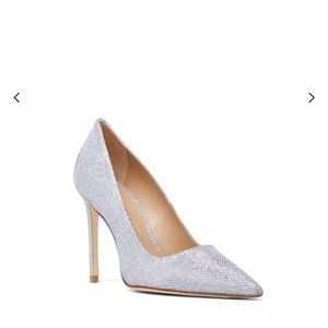Stuart Weitzman metallic effect pointed toe heel